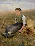 The Little Gleaner, 1884-Hugo Salmson-Stretched Canvas