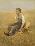 The Little Gleaner, 1884-Hugo Salmson-Stretched Canvas