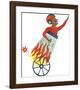 Hugo the Human Cannonball-Clara Wells-Framed Giclee Print