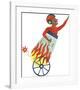 Hugo the Human Cannonball-Clara Wells-Framed Giclee Print