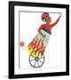 Hugo the Human Cannonball-Clara Wells-Framed Giclee Print