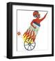 Hugo the Human Cannonball-Clara Wells-Framed Giclee Print