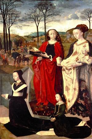 Saint Margaret and Saint Mary Magdalen with Maria Portinari and her daughter