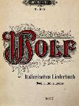 Frontispiece of Italienisches Liederbuch-Hugo Wolf-Giclee Print