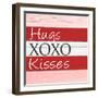 Hugs Kisses-Allen Kimberly-Framed Art Print