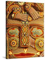 Huichol Indian Crafts Beadwork, Cabo San Lucas, Baja California Sur, Mexico-Walter Bibikow-Stretched Canvas