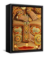 Huichol Indian Crafts Beadwork, Cabo San Lucas, Baja California Sur, Mexico-Walter Bibikow-Framed Stretched Canvas