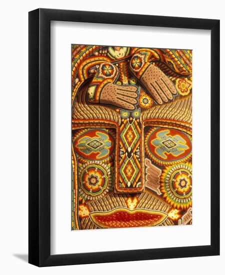 Huichol Indian Crafts Beadwork, Cabo San Lucas, Baja California Sur, Mexico-Walter Bibikow-Framed Photographic Print