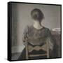 "Huile" (repos)-Vilhelm Hammershoi-Framed Stretched Canvas