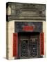 Huizhou-styled House with Wood Gate and Calligraphy Couplet, China-Keren Su-Stretched Canvas