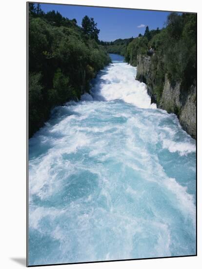 Hukanui, the Huka Falls on the Waikato River, North Island of New Zealand, Pacific-Jeremy Bright-Mounted Photographic Print