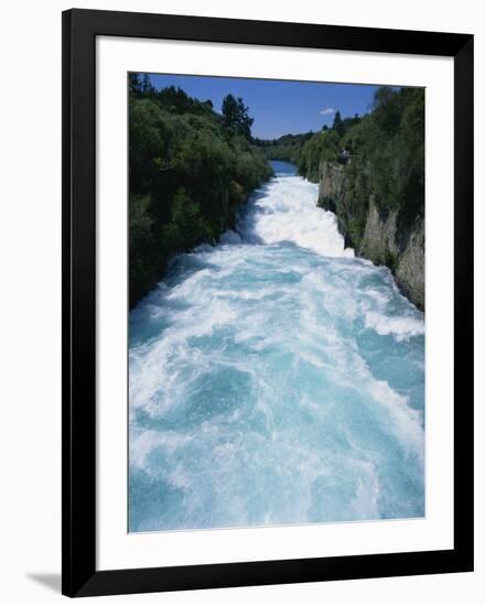 Hukanui, the Huka Falls on the Waikato River, North Island of New Zealand, Pacific-Jeremy Bright-Framed Photographic Print