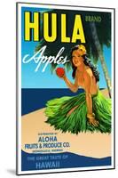 Hula Apples-null-Mounted Poster