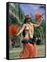 Hula Dance in Kapiolani Park, Waikiki, Hawaii, Hawaiian Islands, USA-Ursula Gahwiler-Framed Stretched Canvas