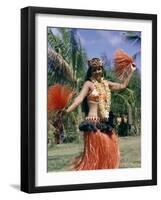 Hula Dance in Kapiolani Park, Waikiki, Hawaii, Hawaiian Islands, USA-Ursula Gahwiler-Framed Photographic Print