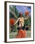Hula Dance in Kapiolani Park, Waikiki, Hawaii, Hawaiian Islands, USA-Ursula Gahwiler-Framed Photographic Print