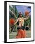 Hula Dance in Kapiolani Park, Waikiki, Hawaii, Hawaiian Islands, USA-Ursula Gahwiler-Framed Photographic Print