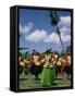 Hula Dance, Waikiki, Hawaii, Hawaiian Islands, Pacific, USA-Ursula Gahwiler-Framed Stretched Canvas