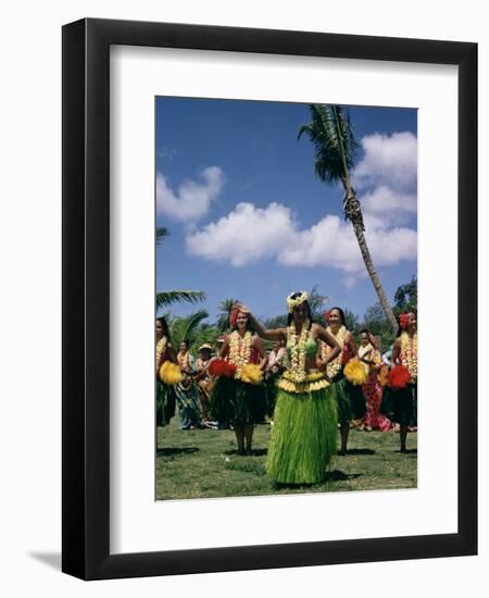 Hula Dance, Waikiki, Hawaii, Hawaiian Islands, Pacific, USA-Ursula Gahwiler-Framed Photographic Print