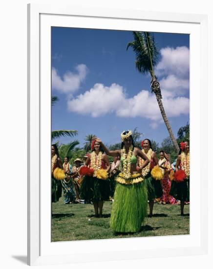 Hula Dance, Waikiki, Hawaii, Hawaiian Islands, Pacific, USA-Ursula Gahwiler-Framed Photographic Print