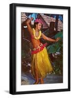 Hula Dancer, Hawaii-null-Framed Art Print