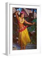 Hula Dancer, Hawaii-null-Framed Art Print