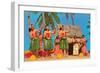 Hula Dancers, Hawaii-null-Framed Art Print