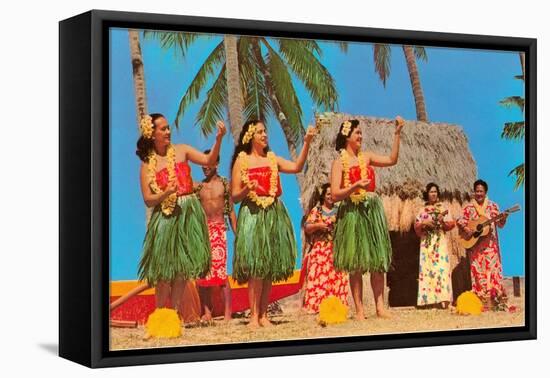 Hula Dancers, Hawaii-null-Framed Stretched Canvas
