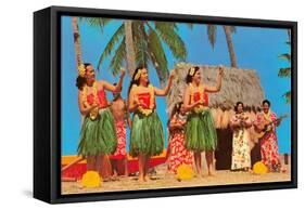 Hula Dancers, Hawaii-null-Framed Stretched Canvas