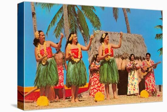 Hula Dancers, Hawaii-null-Stretched Canvas