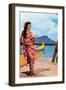 Hula Girl by Outrigger, Hawaii-null-Framed Art Print