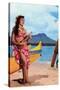 Hula Girl by Outrigger, Hawaii-null-Stretched Canvas