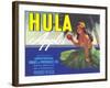 Hula Girl Label-null-Framed Art Print