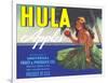 Hula Girl Label-null-Framed Art Print