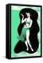 Hula Girl-null-Framed Stretched Canvas