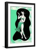 Hula Girl-null-Framed Art Print