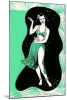 Hula Girl-null-Mounted Art Print