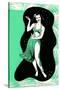 Hula Girl-Found Image Press-Stretched Canvas