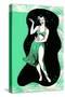 Hula Girl-Found Image Press-Stretched Canvas