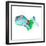 Hula Whale-Lanie Loreth-Framed Art Print