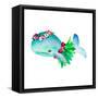 Hula Whale-Lanie Loreth-Framed Stretched Canvas