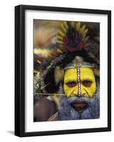 Huli Wigman, Tari, Papua New Guinea, Oceania-Michele Westmorland-Framed Photographic Print