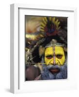 Huli Wigman, Tari, Papua New Guinea, Oceania-Michele Westmorland-Framed Photographic Print