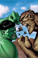 Hulk: Destruction No.2 Cover: Hulk and Abomination-Trevor Hairsine-Lamina Framed Poster