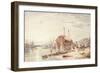 Hulk in Falmouth Harbour-Clarkson R.A. Stanfield-Framed Giclee Print