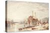 Hulk in Falmouth Harbour-Clarkson R.A. Stanfield-Stretched Canvas