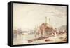 Hulk in Falmouth Harbour-Clarkson R.A. Stanfield-Framed Stretched Canvas