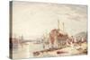 Hulk in Falmouth Harbour-Clarkson R.A. Stanfield-Stretched Canvas