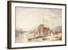 Hulk in Falmouth Harbour-Clarkson R.A. Stanfield-Framed Giclee Print