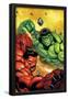 Hulk No.29 Cover: Hulk and Rulk Fighting-Ed McGuinness-Framed Poster